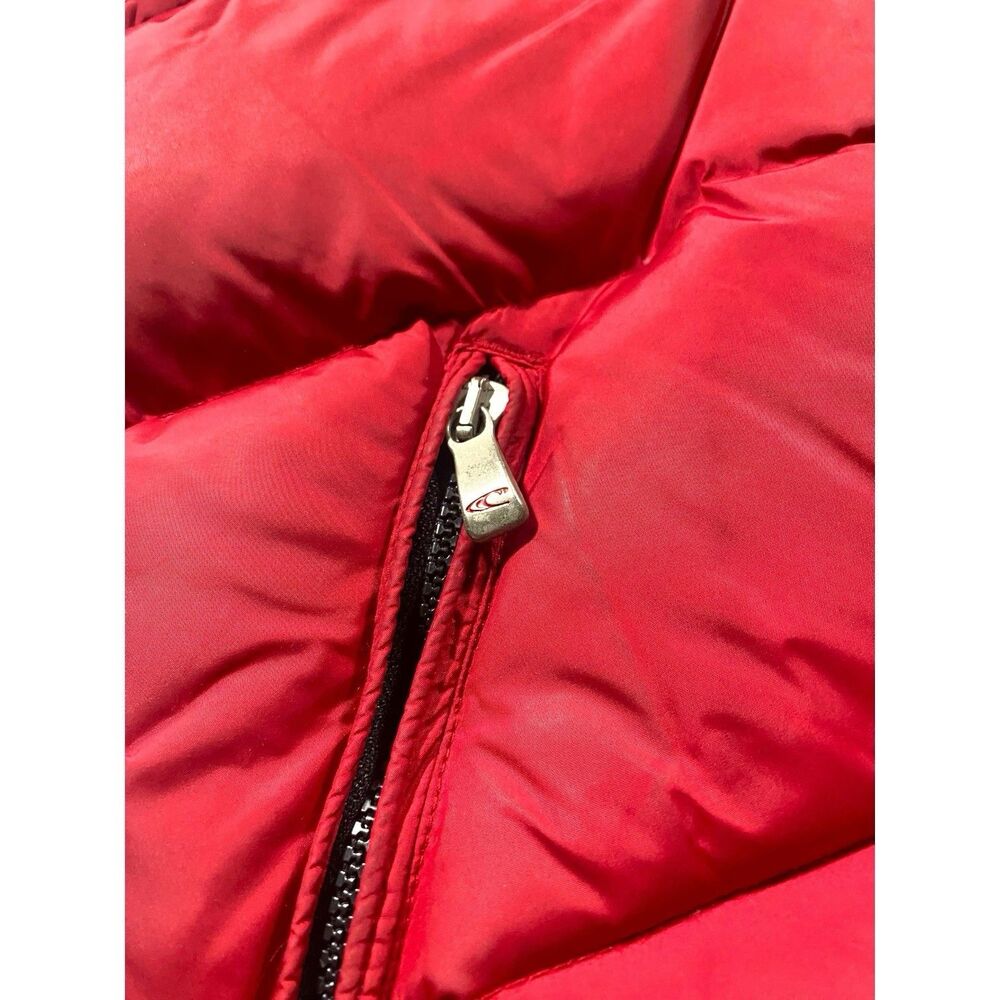 Vintage Y2K O'Neill Goose Down Puffer Vest Womens MED Full Zip Insulated Pockets - Picture 2 of 11